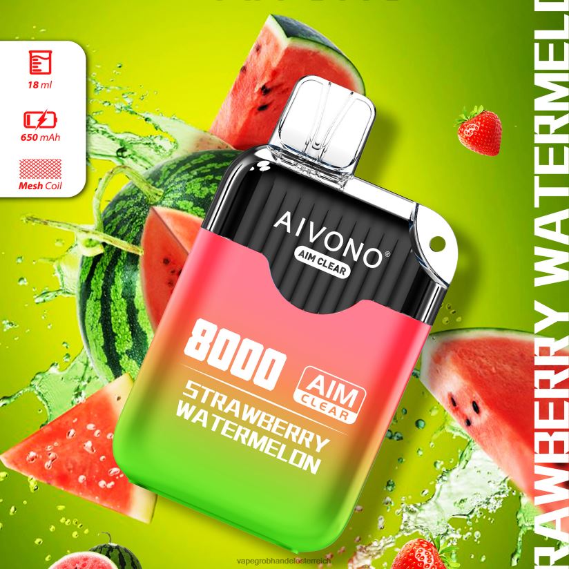 Aivono AIM CLEAR 8000 Erdbeerwassermelone - F0TZ68208 Vape Österreich Preis