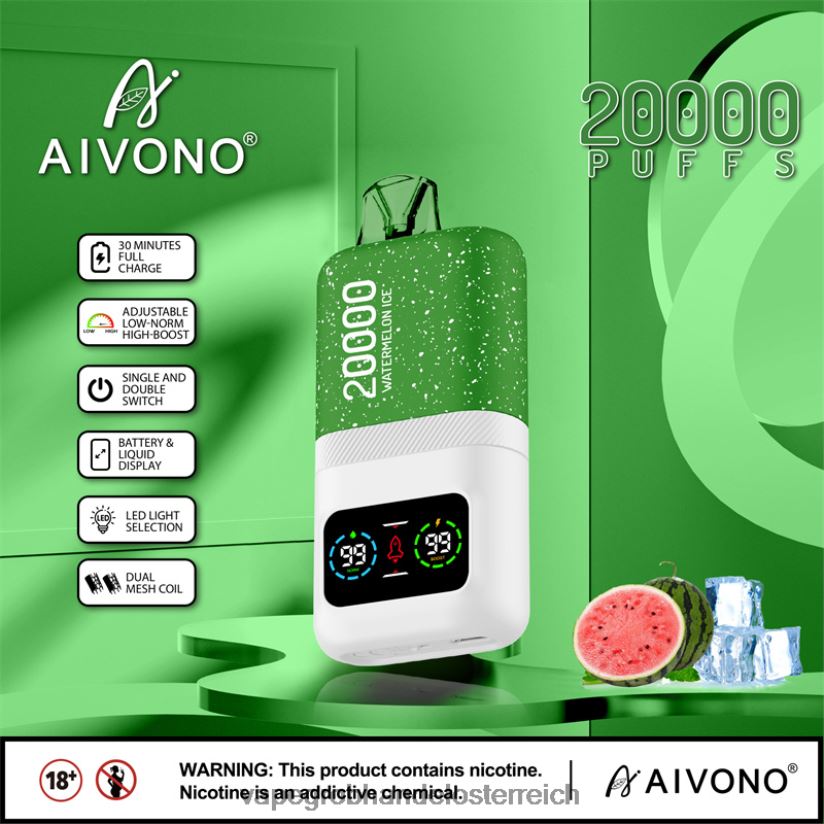 Aivono AIM magic 20000 Wassermeloneneis - F0TZ6875 Vape Kaufen Linz