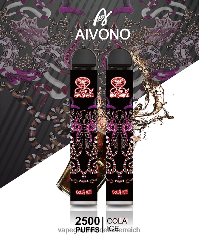 Aivono AIM SNAKE 2500 Cola-Eis - F0TZ68301 Vape Wien