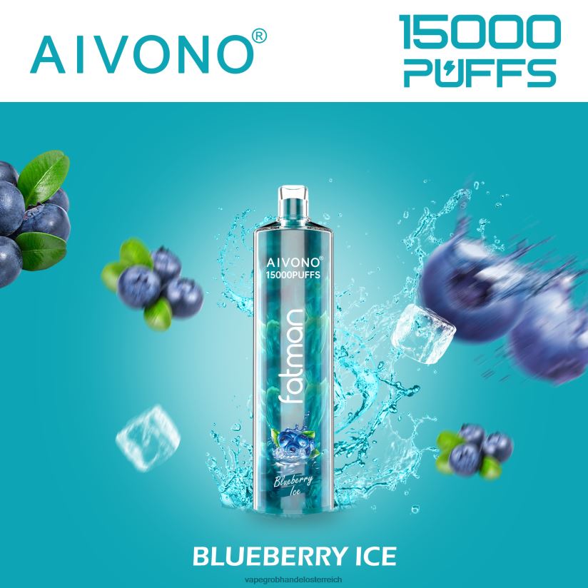 Aivono FATMAN 15000 Blaubeereis - F0TZ6814 Vape Großhändler