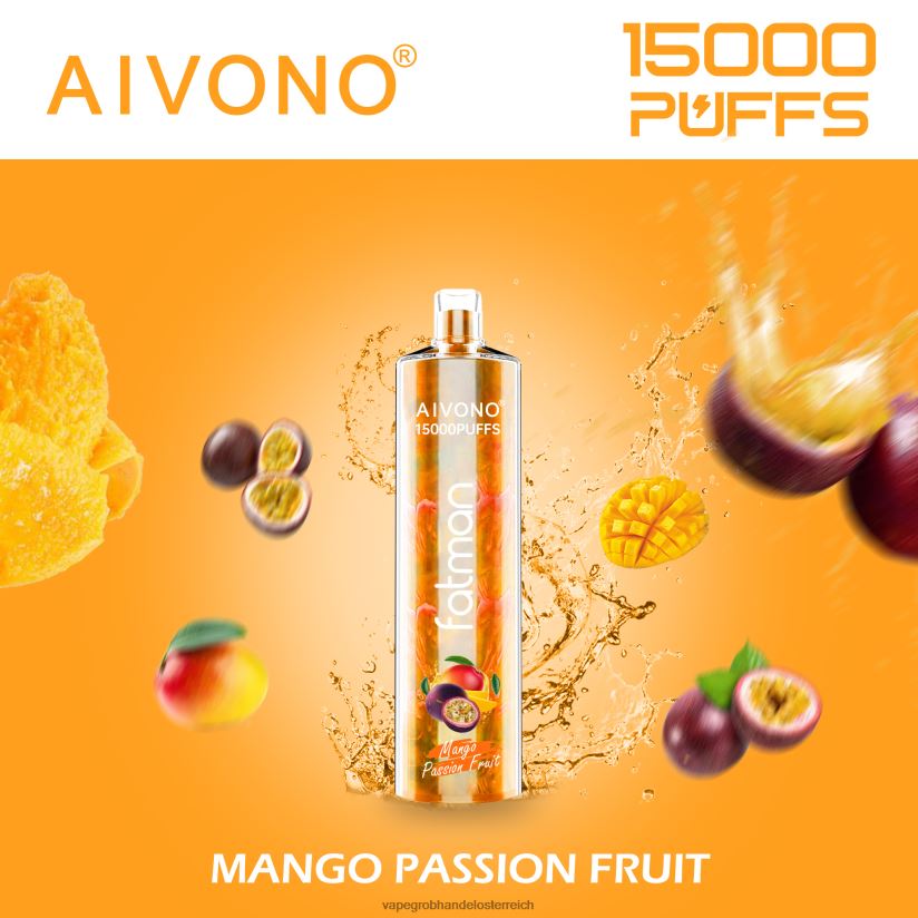 Aivono FATMAN 15000 Mango-Passionsfrucht - F0TZ6819 Vape Kaufen Linz