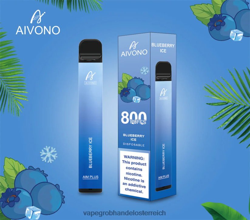 Aivono AIM PLUS 800 Blaubeereis - F0TZ68175 Einweg Vape Österreich