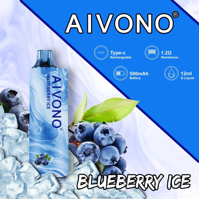 Aivono AIM GUN 7000 Blaubeereis - F0TZ68104 Vape Österreich Preis