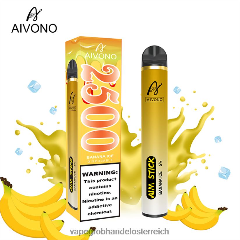 Aivono AIM STICK 2500 Bananeneis - F0TZ68151 Einweg Vape Österreich