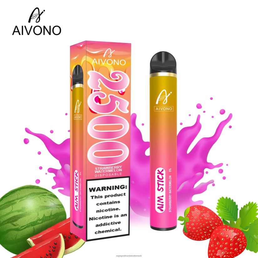 Aivono AIM STICK 2500 Erdbeerwassermelone - F0TZ68149 Vape Wien