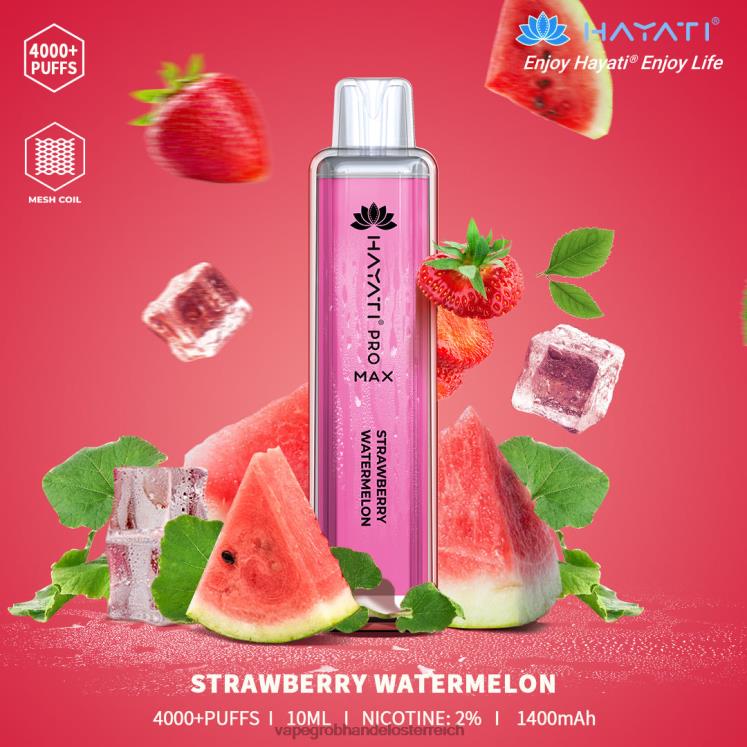 Einweg Vape Österreich Erdbeerwassermelone 4FVXR177 Hayati Pro Max 4000