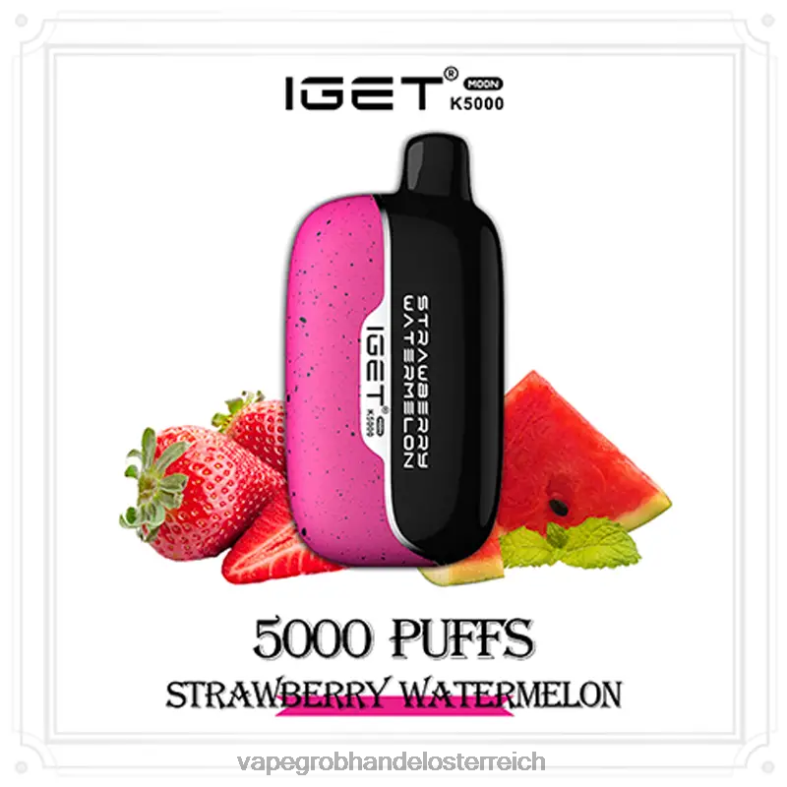 Vape Großhandel Preise P68LF9 Erdbeerwassermelone IGET Moon k5000