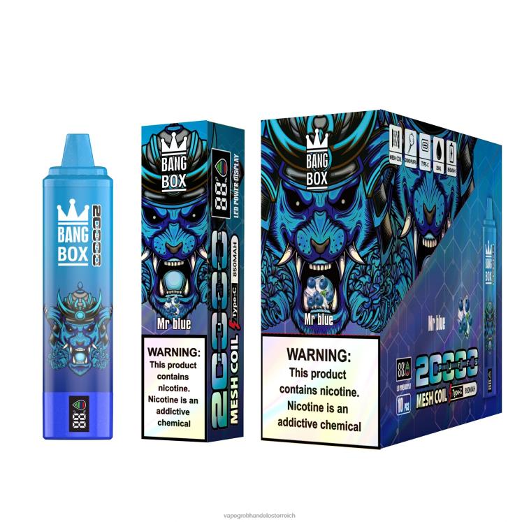 Vape Nikotinfrei Österreich Herr Blau 4FVXR129 Bang Box 20000