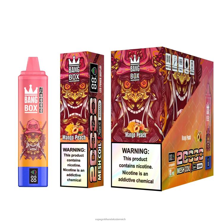 Vape Österreich Preis Mango-Pfirsich 4FVXR128 Bang Box 20000