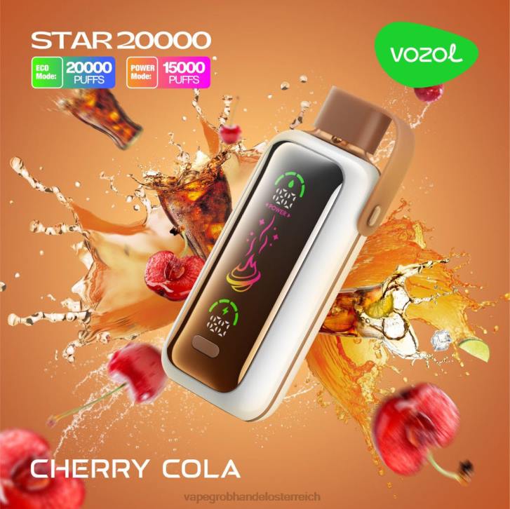 Vape Großhändler Kirschcola 24LZ6 VOZOL STAR 20000