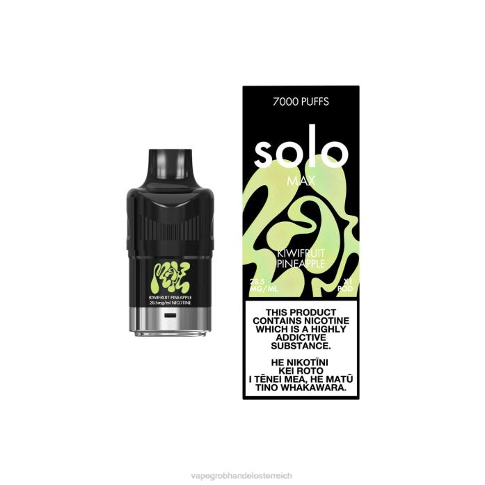 Einweg Vape Österreich 64R687 - Solo MAX Schote Kiwi-Ananas